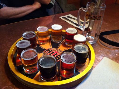 Hopworks taster tray