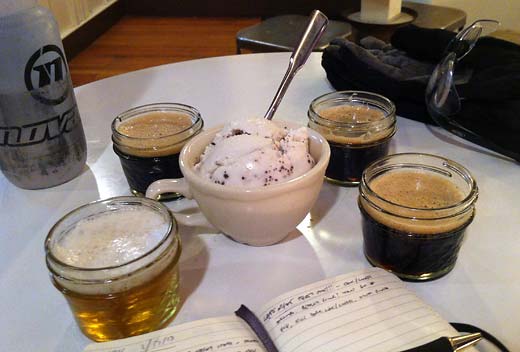 beer and ice cream at Bluebird -- nuff said