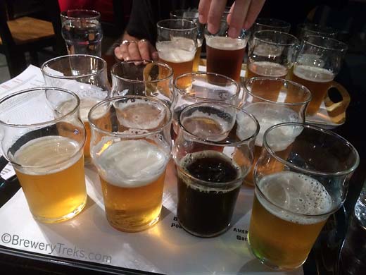 A whole lot of tasters at Stadin Panimo