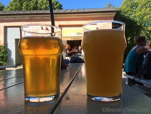 Two beers at Suomenlinnan Panimo Two beers at Suomenlinnan Panimo